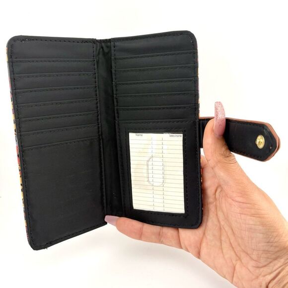 Time and Tru Wallet Set - Slim + Small Two Fold with Floral Pattern NWOT - Picture 2 of 5